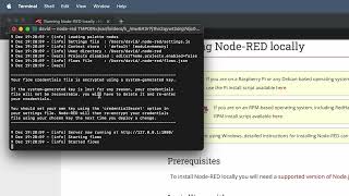 How to install nodeRED on a Mac [upl. by Giacinta]