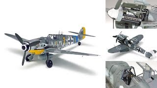 Немецкий самолет Messerschmitt Bf109 G6 в масштабе 148 от компании Tamiya [upl. by Aehtla280]