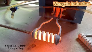 High Frequency 60KW Induction Heater For Stainless Steel Tube Annealing [upl. by Virgilia]