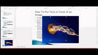 How To Put Text In Front of an Image in PowerPoint [upl. by Naujit]