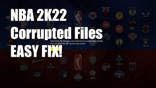 Another NBA 2K22 Corrupted Files Fix [upl. by Mendive584]