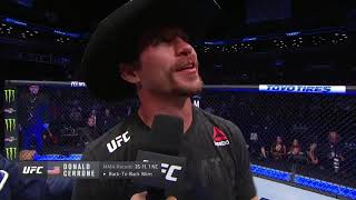 UFC Brooklyn Donald Cerrone Octagon Interview [upl. by Aletse]