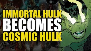 Immortal Hulk Becomes Cosmic Hulk Immortal Hulk One Shot  Comics Explained [upl. by Aihsitan650]