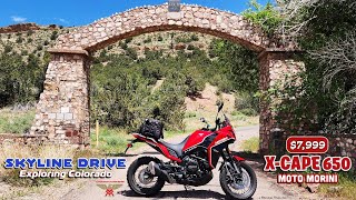 Moto Morini XCape 650  Skyline Drive Colorado [upl. by Cenac956]