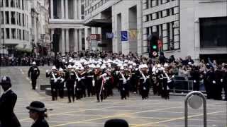 Margaret Thatcher Funeral  Band of HM Royal Marines part 1 [upl. by Dennett]