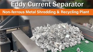 Eddy Current Separator  NonFerrous Metal Shredding amp Recycling Plant [upl. by Dorran663]