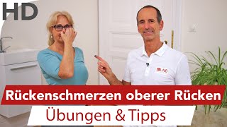 Rückenschmerzen im oberen Rücken Übungen  Rückenübungen bei Schmerzen im oberen Rücken [upl. by Pat366]