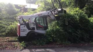 Clearing Overgrowth For Homeowner Using Forestry Mulcher [upl. by Apollus]