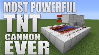 ✔Minecraft Tutorial Most powerful TNT cannon EVER [upl. by Ormiston]