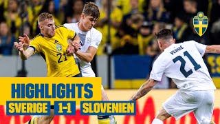 Highlights Sverige  Slovenien 11  Nations League  Forsberg gör mål [upl. by Ettenel268]