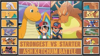 Pokémon Anime Battle STRONGEST ASH vs STARTER ASH [upl. by Winni]