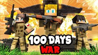 I Spent 100 Days on a WAR SMP SERVER in Minecraft This is What Happened [upl. by Eyma]