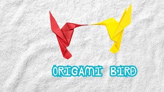 How to Make a Bird with Origami  Learn Paper Folding Art [upl. by Ikaz]