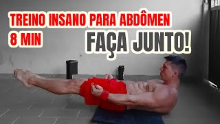 Trinque o Abdômen com a AJUDA desse TREINO  8min  Faça Junto [upl. by Eenaej]