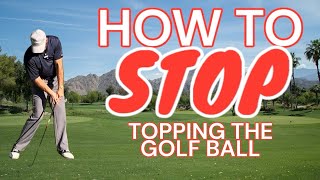 QUICK FIX How to stop topping the golf ball [upl. by Enneibaf]