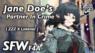 Partners in Crime  F4A ASMR   Jane Doe ZZZ X Listener   Roleplay Audio [upl. by Ignatius]