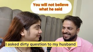 Funny Prank with Husband  Checking my husband dirty mind  Wife prank Husband  Shocking Reply [upl. by Lena]