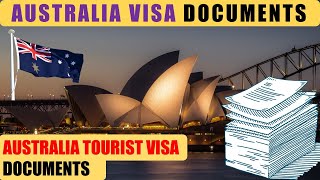 Australia Visa Documents Checklist 2024  Documents required for Australia Tourist Visa [upl. by Kath]