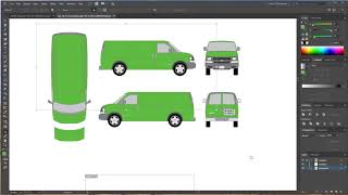 Getting started with vector vehicle wrap template and design Adobe Illustrator [upl. by Yllehs]