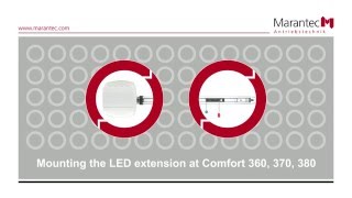 Marantec  Mounting the LED extension at Comfort 360 370 380 [upl. by Lower240]