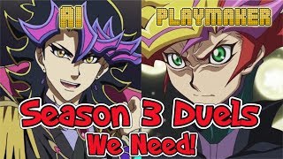 5 Duels We NEED TO SEE in YuGiOh VRains Season 3 [upl. by Ellenej]