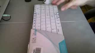 Rapoo Blade Series 24Ghz Wireless UltraSlim Keyboard E9070 White unboxing ONLY [upl. by Allenrac]