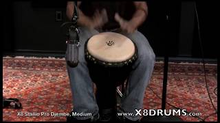 X8 Drums Stallion Pro Djembe 12x24 Fanga Rhythm  Demonstration [upl. by Wistrup761]