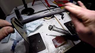 Rebuilding a fishing rod Rec Recoil guides Part 1 [upl. by Rasaec]