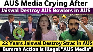 Aus Media Crying After Jaiswal Destroy Aus Bowling  Ind Vs Aus 1st Test 2024 Day 2  Jaiswal Vs Aus [upl. by Giorgi]