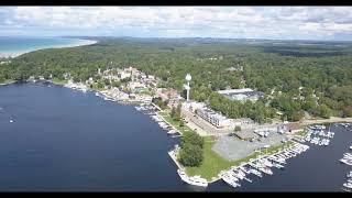 Pentwater Michigan  Aerial Drone Footage with the DJI Mavic Pro  September 2017 [upl. by Jereme]