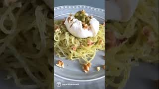 PASTA KONJAC CON PESTO BURRATA Y NUECES [upl. by Theodor]