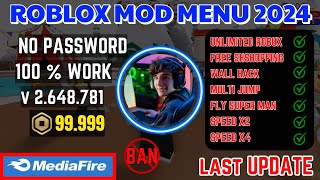 Roblox mod menu Free robux and shopping  Fly Speed amp Unlimited Robux 2024 iOSAndroid [upl. by Oznole]