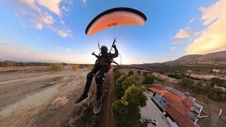 Just a Short Paramotor Flight Before Sunset  Bumpy Ride with a B747 Captain by My Side😊 [upl. by Leitao78]