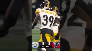 DeShon Elliott with the INT in his Steelers debut herewego nfl [upl. by Schlessinger963]