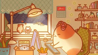 Hammy Lends You Braincells  1HR cute study lofi mix [upl. by Keily657]