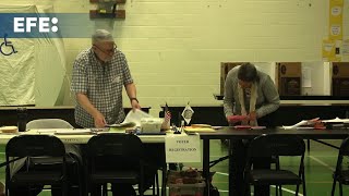 Primarias en New Hampshire se abren los puestos de votación [upl. by Yesak]