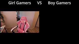 Gaming Chair  Girl Gamers VS Boy Gamers [upl. by Elvira]