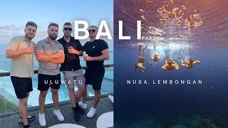 Bali Adventures Pt1  Island Hopping Beach Clubs and Manta Ray Tour [upl. by Llenwahs389]