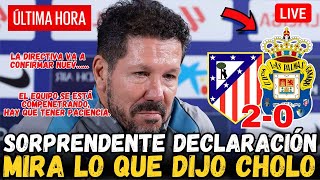 💥SORPRENDENTE DIEGO SIMEONE EN LA RUEDA DE PRENSA ATLÉTICO DE MADRID 20 UD LAS PALMAS HOY [upl. by Auhsuoj]