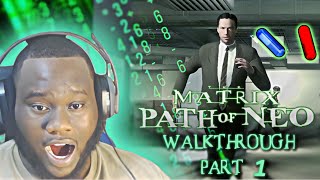 20 Years Later Playing Matix   The Matrix Path of Neo PS2 Walkthrough Part 1 [upl. by Ailic]