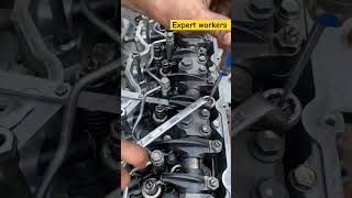 How to Valves adjustment procedure shorts rebuild engine  trucking shortsviral trend [upl. by Jessalin]