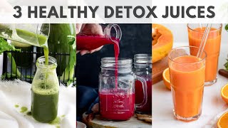 4 Healthy Juices for Weight Loss amp Detoxification  Easy Juice Recipes [upl. by Aydidey956]