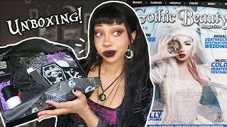 ANOTHER GOTHIC BEAUTY BOX UNBOXING [upl. by Napier752]