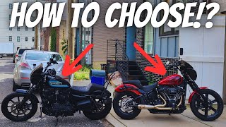 Harley Sportster VS Harley Street Bob 114 How DO I CHOOSE [upl. by Ahsenak]