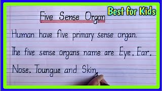 Five sense organ  Eye  Ear  Nose  Tongue  Skin  Sense Organ  Sense organ name for school kid [upl. by Naiditch]