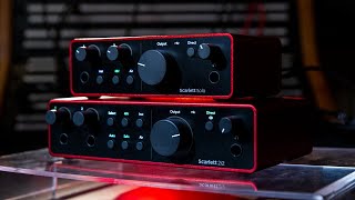 Focusrite Scarlett Gen 4 USBC Audio Interfaces Solo 2i2 4i4  Overview and Demo [upl. by Bernardo]