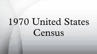 1970 United States Census [upl. by Faunie934]