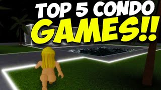 Top 5 Roblox Condo Games and WHERE TO FIND THEM [upl. by Darline]