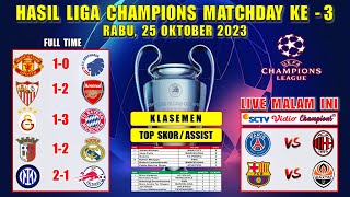 Hasil Liga Champions Tadi Malam  MAN UNITED vs COPENHAGEN  SEVILLA vs ARSENAL  UCL 2023 [upl. by Aserej]