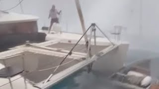 Maximum tension among sailors during the storm in Formentera☠️☠️ [upl. by Henry830]